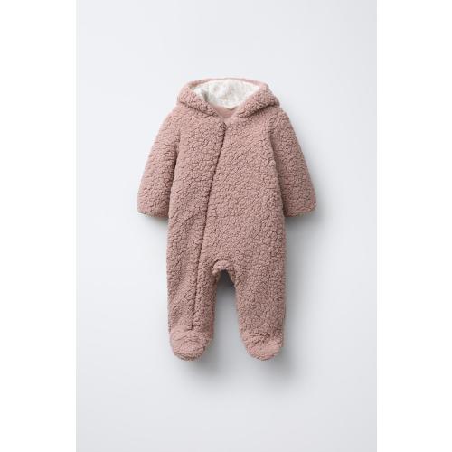 POLAR FLEECE ROMPER - Dusty pink | ZARA United States