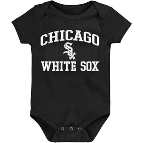 Outerstuff MLB Officially Licensed 0-24 Months City Headline Arch Logo Creeper Bodysuit Romper