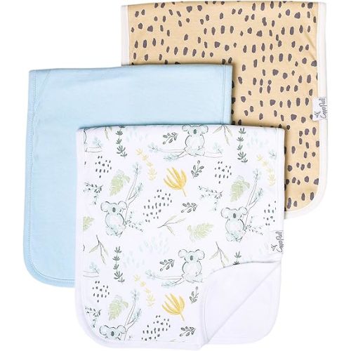 Copper Pearl Baby Burp Cloth Large 21''x10'' Size Premium Absorbent Triple Layer 3-Pack Gift Set “Aussie