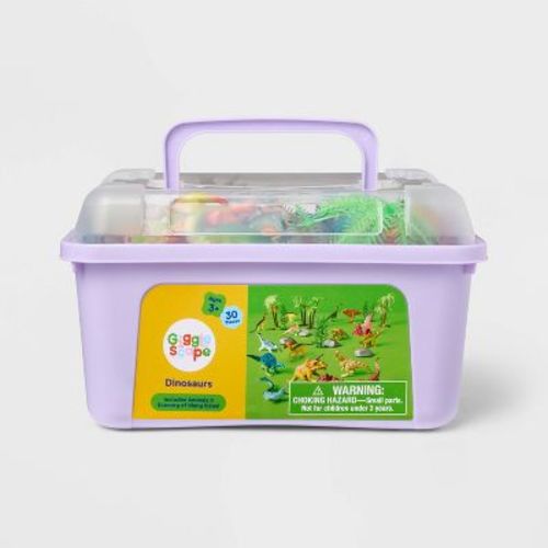 Dinosaur Animal Figure - 30pc - Gigglescape™: PVC Material, Includes Animal Figures Set