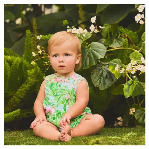 Baby Blue On Parade Lilly Pulitzer x Janie and Jack Rommy Baby Romper by Janie and Jack
