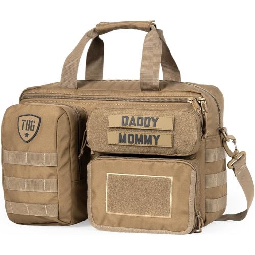 Tactical Baby Gear 4th Gen Tactical Diaper Bag for Dads w/Included Changing Mat, Stroller Straps