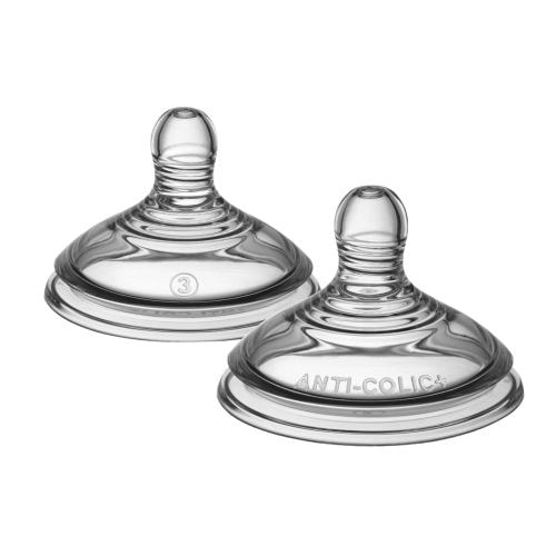 Tommee Tippee Advanced Anti-Colic Fast Flow Baby Bottle Nipples, 6m+ – 2pk