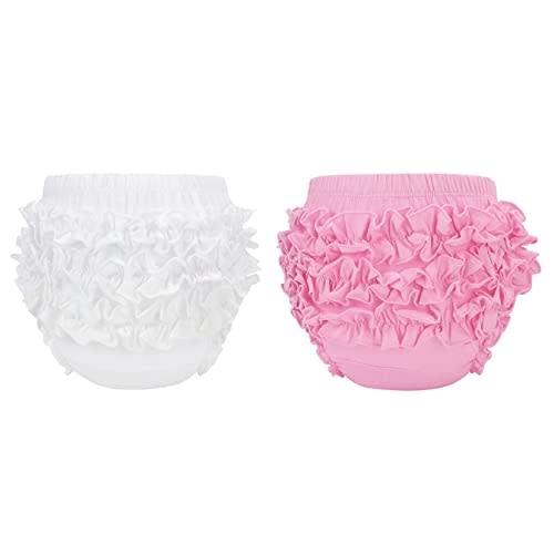 Century Star Baby Bloomers Ruffle Diaper Cover for Toddler Girls Newborn Toddler Kids Panties Bloomers Girl's Cotton Shorts