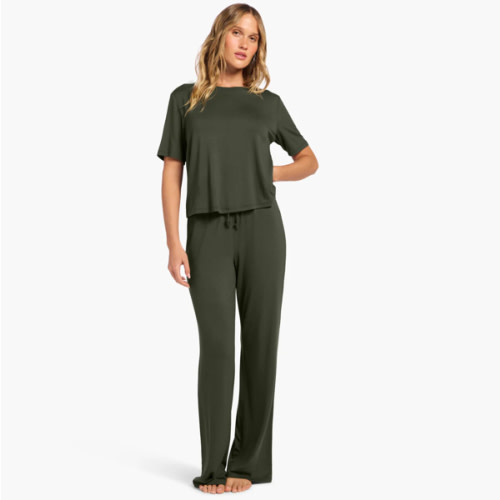 Pajama Set | Darkest Olive