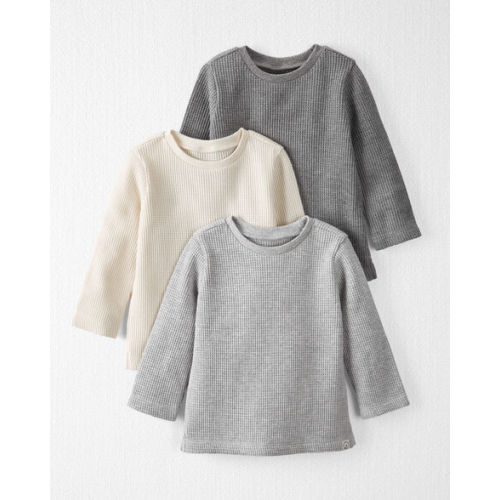 Baby 3-Pack Waffle Knit T-Shirts Made with Organic Cotton - Little Planet | Carter's
