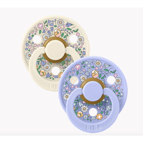 BIBS x LIBERTY Colour Dummies 2 Pack Chloe Meadow - Ivory Mix