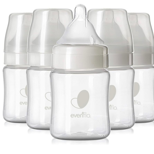 Evenflo Feeding Premium Proflo Venting Balance Plus Wide Neck Baby, Newborn and Infant Bottles - Developed by Pediatric Feeding Specialists - 5 Ounce (Pack of 6)