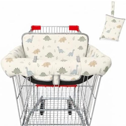 Shopping Cart Cover for Baby, Velcro & Buckle Strap Design, Machine