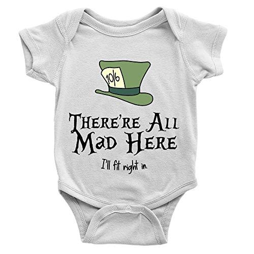 GKrepps The Mad Hatters Baby Bodysuit Girl boy Infant Toddler Organic Clothes Creeper