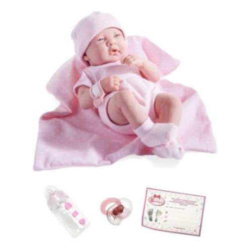 La Newborn14 " Real Girl Baby Doll Blue Outfit