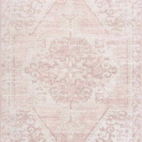 Snead Pink Floral Rug