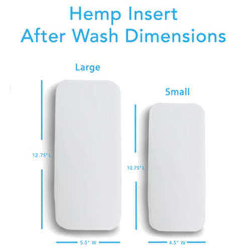Size Large - Best Selling Hemp Inserts for Cloth Diapers | 2 pack
