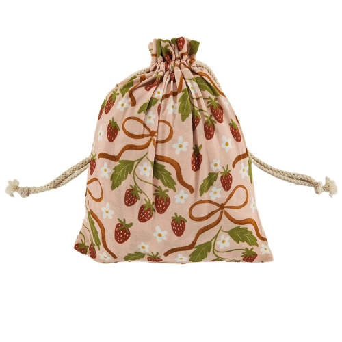 Sweet Strawberry Bamboo Crib Sheet