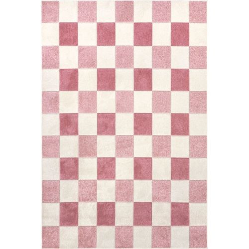 Nuloom Aubrey Checkered Kids Area Rug, 5' 3" x 7' 7", Pink