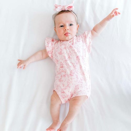 FLUTTER SLEEVE WINGED BODYSUIT