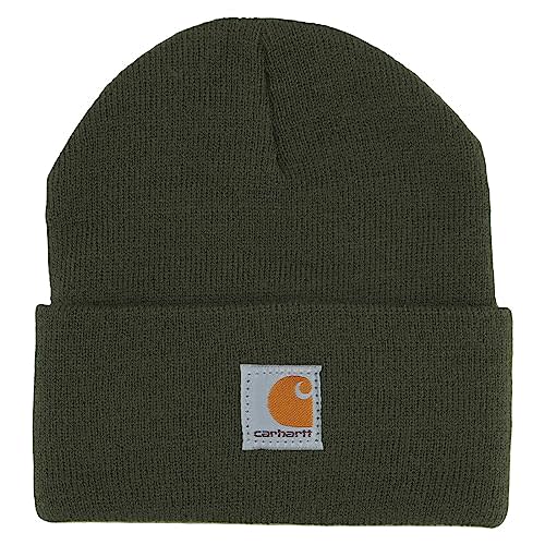 Carhartt Kids' Watch Hat Knit Beanie, Olive, Infant/Toddler