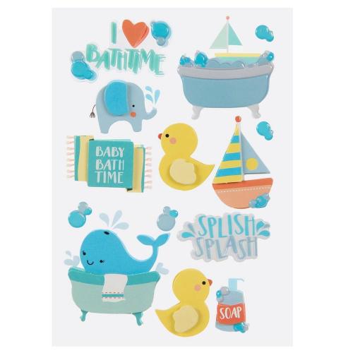 Bath Time 3D Stickers