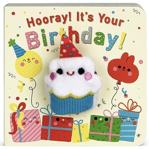 Hooray It's Your Birthday! Finger Puppet Board Book for Celebrations & Parties Ages 1-4 (Finger Puppet Board Books) Board book – December 14, 2020
