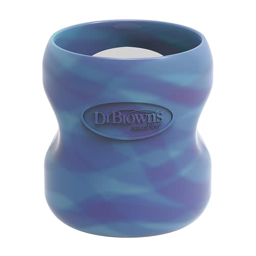 Dr. Brown's Wide-Neck Glass Bottle Sleeve, Glow, 5 oz, 1-Pack | 100% silicone sleeve to protect Dr. Brown's 5 oz Wide-Neck glass bottle, BPA-free