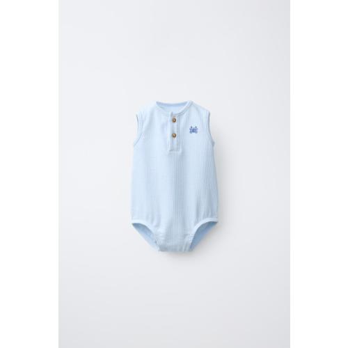 EMBROIDERED CRAB BODYSUIT - Pastel blue | ZARA United States