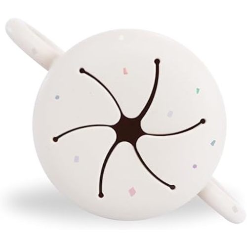 Baby Bliss - Toddler Snack Cup, Portable Baby Snack Container, Silicone Snack Catcher, Easy Grip Double Handles, Snack Attack, No Spill Snacking, Dishwasher Friendly, BPA Free (Vanilla Confetti)