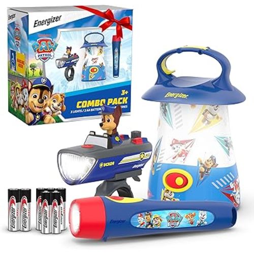 Energizer Paw Patrol Gift Set Flashlight, Lantern, Bike Light Combo Pack Kids Flashlights, Safe Flashlights for Kids, Paw Patrol Toys for Boys & Girls