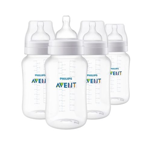 Philips Avent Anti-Colic Baby Bottle with AirFree Vent, Fast Flow, 11 oz