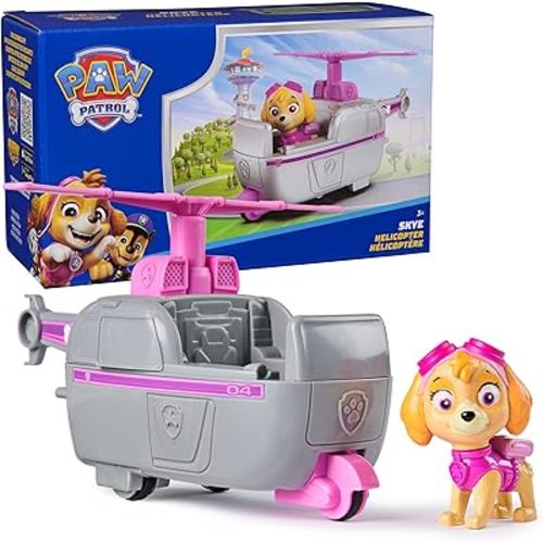 PAW Patrol, Skye’s Helicopter, Toy Vehicle with Collectible Action Figure, Sustainably Minded Kids Toys for Boys & Girls Ages 3 and Up