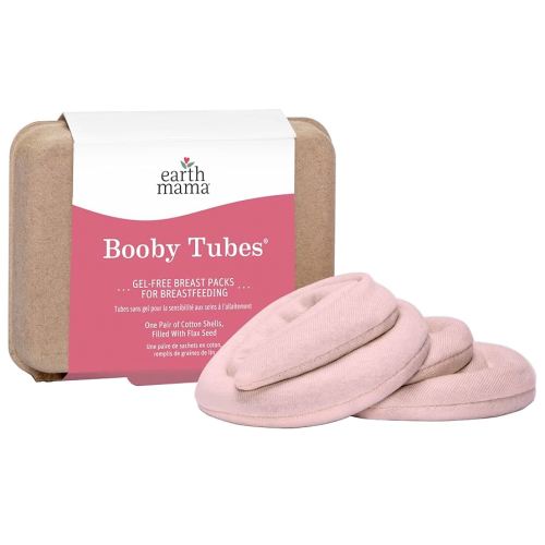 Earth Mama Booby Tubes | Hot and Cold Nursing Packs for Breastfeeding, 1 Set