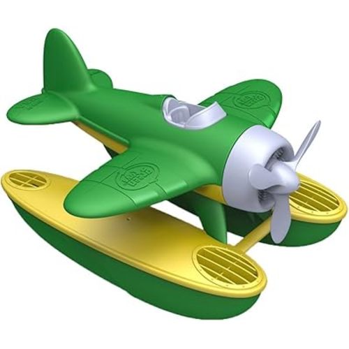 Green Toys Seaplane in Green Color - Bpa Free, Phthalate Free Floatplane for Improving Pincers Grip. Toys and Games