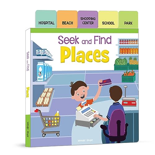 Seek And Find - Places: Early Learning Board Books With Tabs