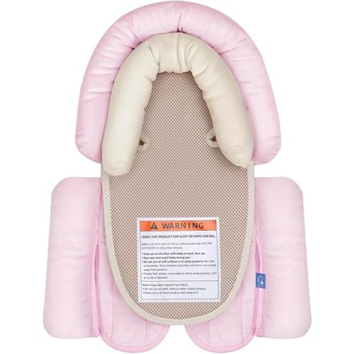COOLBEBE Upgraded 3-in-1 Babybody Support for Newborn Infant Toddler - Extra Soft Car Seat Insert Cushion Pad, Perfect for Carseats, Strollers, Swings, Pink