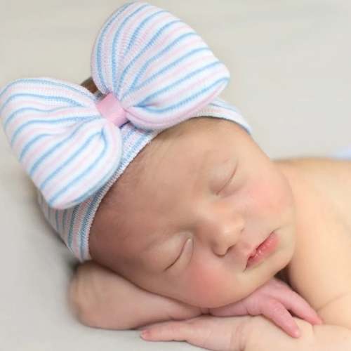 Traditional Bow Hospital Hat – Ella Marina Baby
