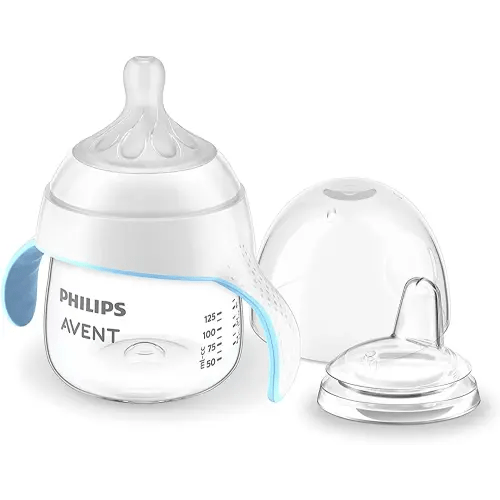 Philips AVENT Natural Trainer Sippy Cup with Natural Response Nipple and Soft Spout, 5oz, 1pk, SCF263/01