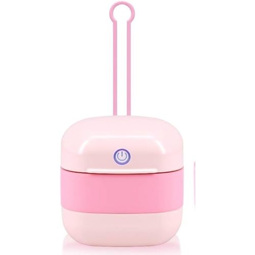 Snappy Portable UV Pacifier Cleaner -Baby Bottle Nipple & Pacifier Cleaner,Travel UV Light Cleaner for Pacifiers, Nipples, Earbuds, Jewelry More-Pink