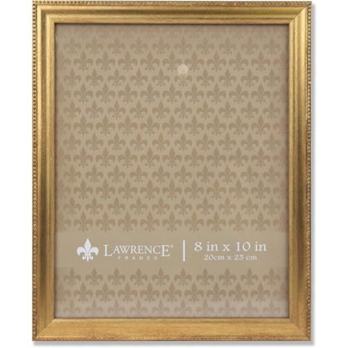 Lawrence Frames Classic Bead Picture Frame, 8x10, Gold