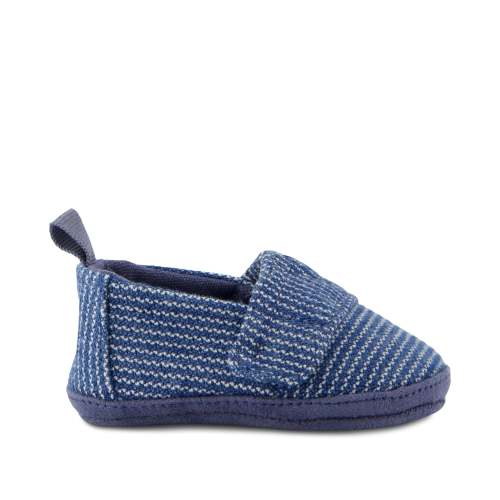 Layette Alpargata Dark Sky Subtle Stripes Toddler Crib Shoe