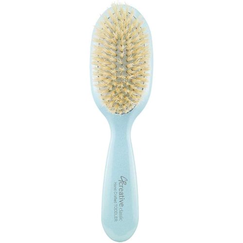 Creatve Hair Tools Classic Baby/Toddler Gentle Boar Bristle Hair Brush-Blue