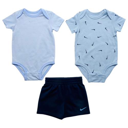 Nike 3 Piece Swooshfetti Onesie Shorts Set - Boys' Infant