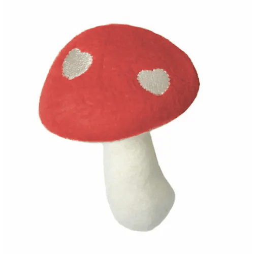 Mushroom Rattle - Red