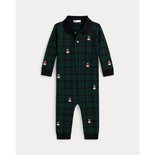 Dog-Embroidered Cotton Mesh Coverall | Ralph Lauren