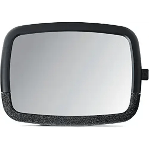 Munchkin Baby Car Mirror for Rear Facing Car Seats, Pivot 360 Baby in-Sight Adjustable Auto Mirror, Black
