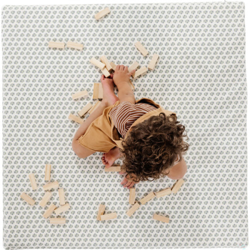 Square Padded Leather Play Mat , Meadow - Gathre | Maisonette