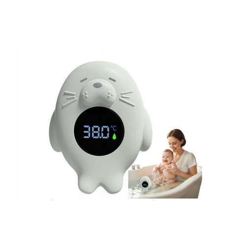 Baby Bath Thermometer, Instant-Read Baby Bath Thermometer, Cute Floating Seal Water Thermometers, Easy Reading Temperature 3 Color Changing for Bathtub Temperature Measure