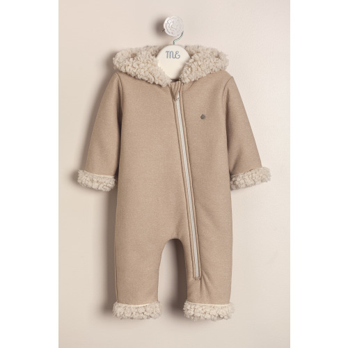 Winther Quilted pramsuit with faux fur