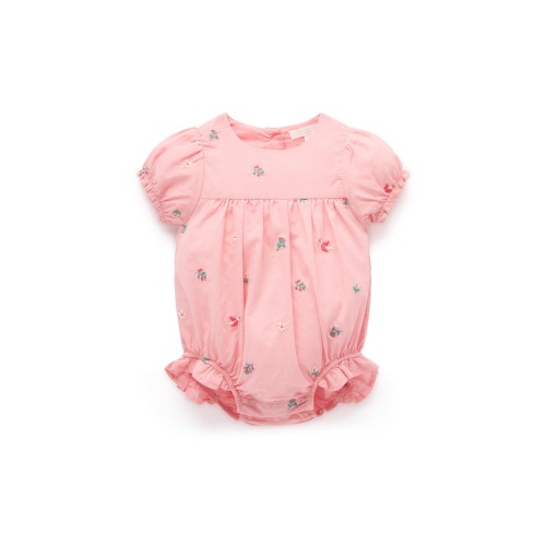 Embroidered Floral Bodysuit, 0-3M