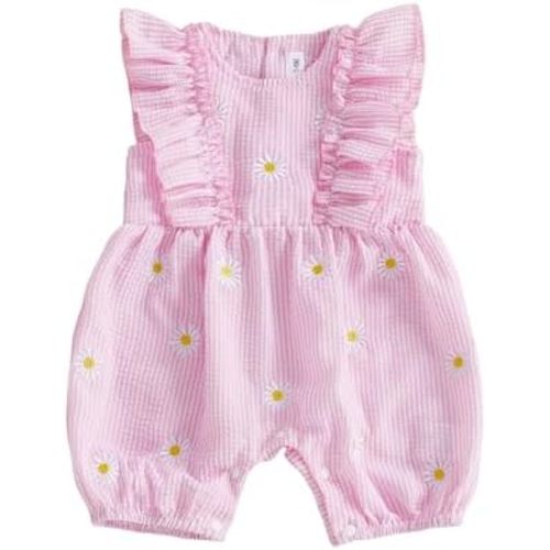 FOCUSNORM Newborn Baby Girl Summer Clothes Daisy Flying Sleeve Jumpsuit Romper Ruffle Onesie Infant Outfit 3 6 12 18 Months