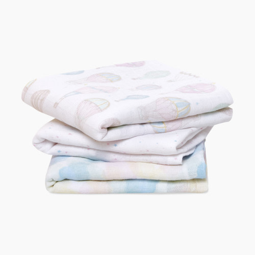 Aden + Anais Organic Muslin Squares (3 Pack) - Above The Clouds