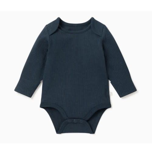 Ribbed Long Sleeve Bodysuit Ribbed Blush / Newborn